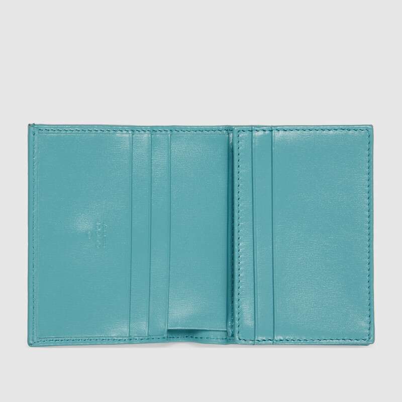 Gucci Jackie 1961 Card Case Wallet 645536 Light Blue